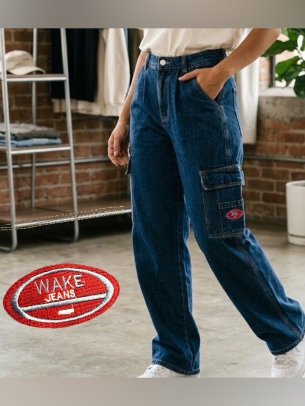 ❤️ Blue Cargo Jeans - Size 2 / XS